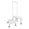 Double Step Stool with Handrail Heavy Duty 2 Steps Non