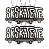Skateboard Car Air Freshener 6 Pack Scented with Essential Oils