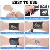 Qpout Tattoo Stencils for Children and Adults, 16 Sheets Henna