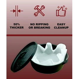 CampLiner Dutch Oven Parchment Liners 20 Pack of 20ââ‚¬� Disposable Paper Liners