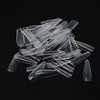 Kiara World 500pcs Clear Ballerina Coffin Full Cover Artificial False