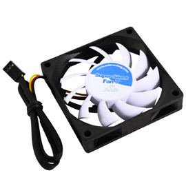 AABCOOLING Super Silent Fan 7 - Silent and Efficient 70mm 2000 RPM Fan with 4 Anti-vibration Pads, 12V Fan, Air Cooler, Computer Fan, Silent PC Fan 17.3 dB(A) 17.1 CFM