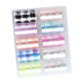 BIUDECO Flame Nail Decals DIY Manicure Stickers for Unique Nail Art Designs Easy to Apply Fluorescent Patterns