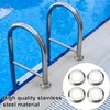 Pool Ladder Escutcheons - Stainless Steel Escutcheon Plates for 2"