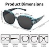 Face Shadow Women's Polarised Over Sunglasses for Glasses Wearers, UV