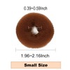Hair Bun Maker Kit - 2pcs Small Donut Shapers, 10pcs