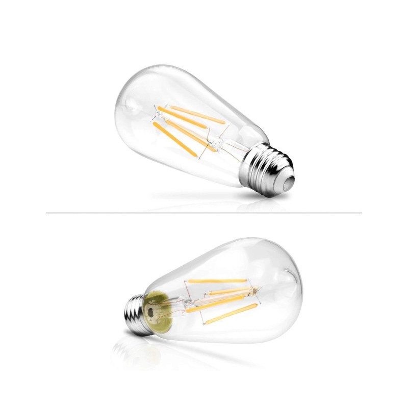 Ascher 8TXVintage LED Edison Bulbs 6W, Equivalent 60W Incandescent, Non-Dimmable……