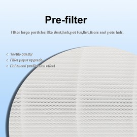 WOCASE AP-T45 Filter Replacement,True HEPA Filter Compatible with Homedics Total Clean 5-in-1 Air Cleaner Purifier AP-T40,AP-T40FL,AP-T40WT,AP-T40WTAR,AP-T45,AP-T45-BK, AP-T45-WT,Part #1461901,1Pack
