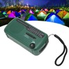 Hand Crank Solar Radio AM FM SW1 SW2 Camping LED