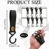 8 Pieces Leather S Hooks, S Hooks with Leather Loop,