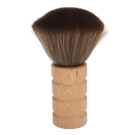 Barber Neck Duster Brush Soft Hair Wooden Handle Hair Sweeping Cleansing Brush for Face Neck