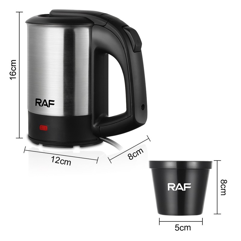 Mini Electric Kettle 1000W, 0,5 L,Stainless Steel Automatic Power Off,