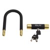 Palmy Mini Aluminium U-lock (5.1" X 2.95") Black/gold