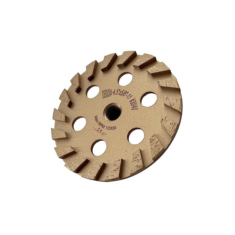 4.5" Diamond Grinding Wheels for Concrete or Masonry, 18 Short