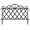 Plastic Garden Edging Border Fence, Flower Bed Barrier, Set of