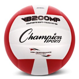 Champion Sports VB Pro Comp Series Volleyball, Red/White
