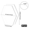BENECREAT 20pcs Clear Acrylic Sheet 3 mm Thick 80 x