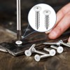 Wisyurt White Screws Off, White Sheet Metal, Thread, Round Head,