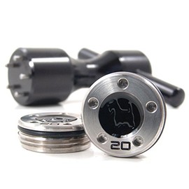 19th Hole Custom Shop 2 of 20g Black Scottie Dog Weight for Scotty Cameron Putters with Wrench Tool (Black)