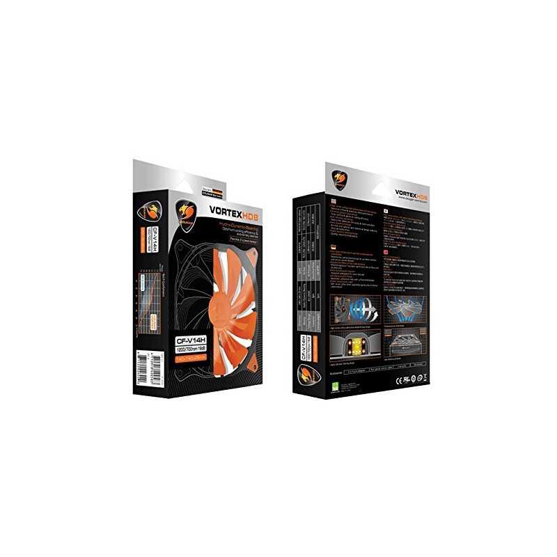 Cougar Vortex HDB 120 Cooling Fan CF-V12H, Orange