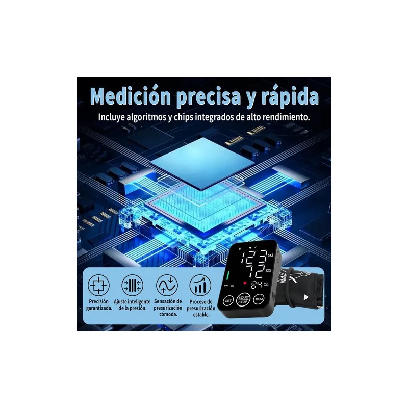 Tensiómetro Pulsovital Tensiómetro Digital Tensiómetro De Brazo Electrónico Negro