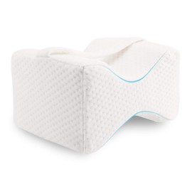 Omasi Ergonomic Knee Cushion For Side Sleepers, Orthopaedic Leg Cushion, Comfortable Visco Sleeping Pillow