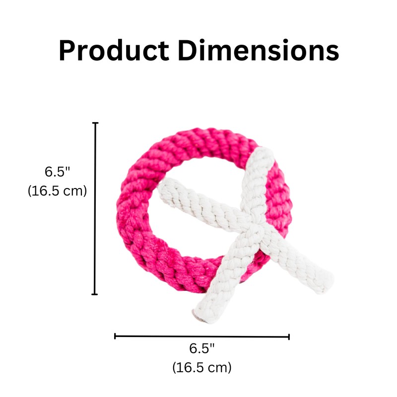 Midlee XO Valentine's Rope Dog Toy