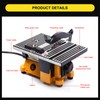4" 60W Mini Electric Table Saw, 4500rpm Adjustable Angel Cut