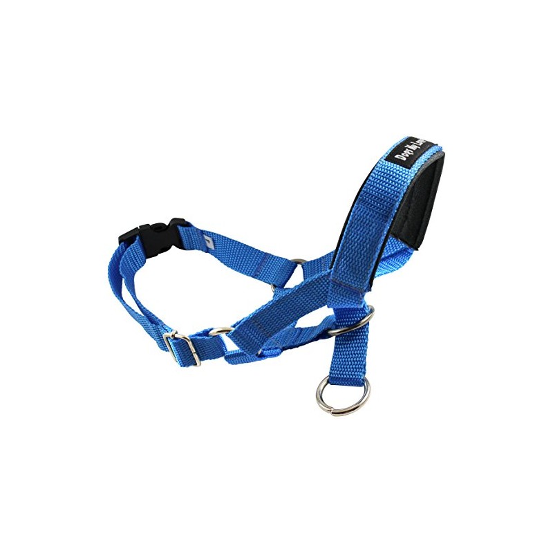 Dog Head Collar Halter Blue 5 Sizes (L: 10.25"-12.25" Snout)