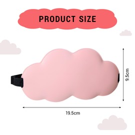 Ninnyi 3D Eye Mask for Sleeping, 100% Blackout Eye Mask for Plane Travel, with Adjustable Straps(Pink)