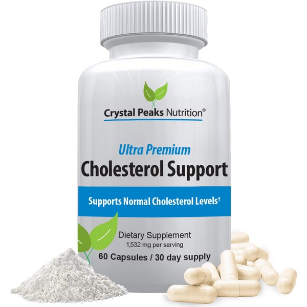 CRYSTAL PEAKS NUTRITION Cholesterol Supplement - All-Natural Ingredients to Support