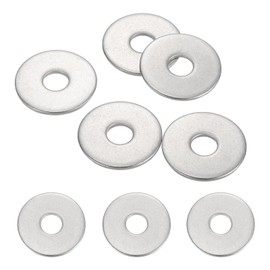 MECCANIXITY 5 Pcs M8 Stainless Steel Flat Washers Round Assortment Parts Spacers Assorted for Screws, Bolts, Plumbing, Automotive, Electrical 8.5mm ID 28mm OD 2mm Thick
