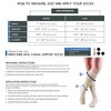 Truform Compression Socks, 15-20 Mmhg, Men's Gym Socks, Knee High