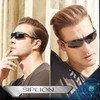 SIPLION Men's Sunglasses Polarized Sport Glasses for golf fishing driving