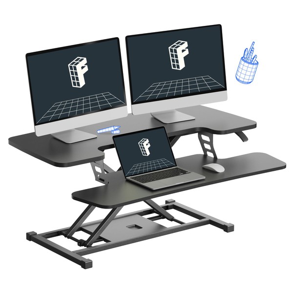 FLEXISPOT 36-inch Standing Desk Converter Height Adjustable Sit to Stand