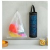 Plastic Bag Holder 2 Packs Mesh Hanging Storage Dispensers (Black,