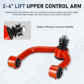 2-4 inch Lift Front Upper Control Arms with Ball Joints Fit for 2000-2006 Tundra 2001-2007 Sequoia 2 PCS Suspension kit Adjustable Control Arm