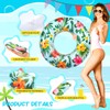 Poen Large Pool Floats Tube 32 Inches Tropical Leaves Inflatable