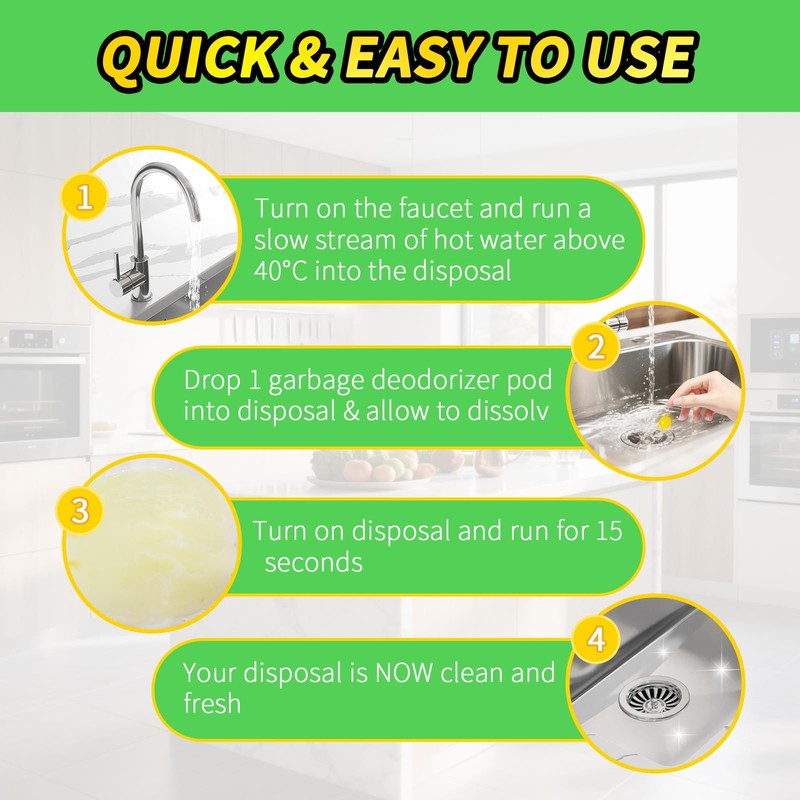 ifbaby 50 Count Garbage Disposal Cleaner and Deodorizer – Sink