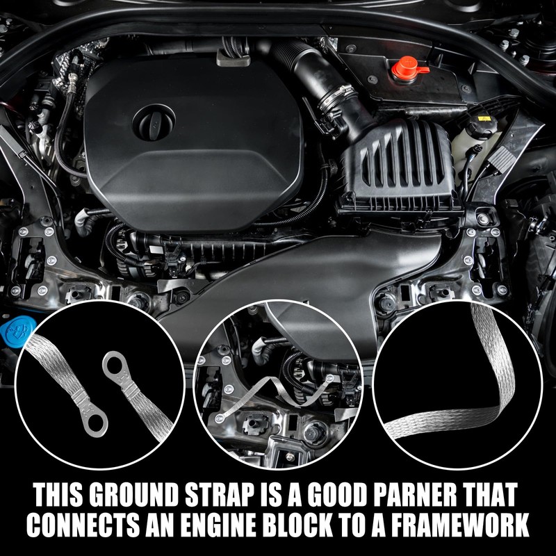 14pcs Ground Straps, 10/12 inch Engine Universal Automotive Ground Strap