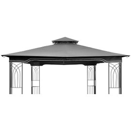 SCOCANOPY Replacement Gazebo Canopy for 10 x 12 Regency II Patio Gazebo Model L-GZ798PST,A101004104,A101004105,(Grey)