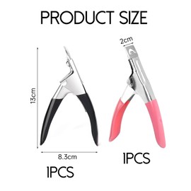 2 Pieces of Portable Nail Clippers, Nail Trimming Tools, DIY Nail Art Accessories, Stainless Steel Nail Clippers.