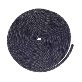 WEST COAST PARACORD Solid Braid Nylon Rope - Multipurpose Rope for Commerical, Anchors, and Crafts (1/8 in x 10 FT, Navy Blue)