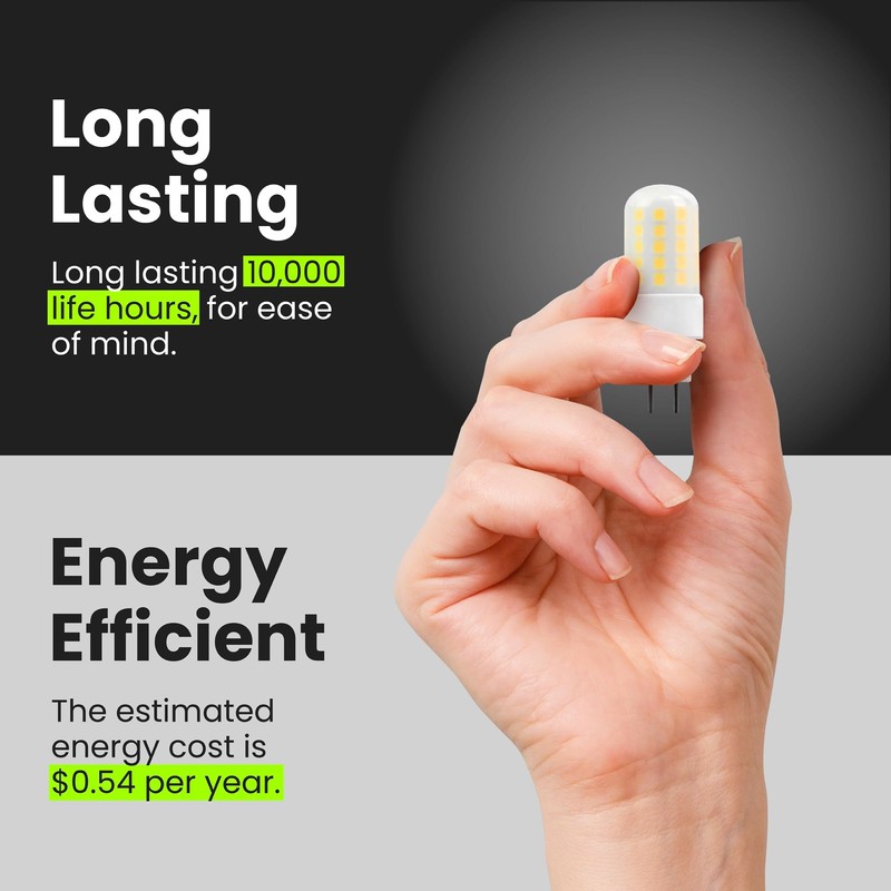 Feit Electric 50-Watt Equivalent, T4 LED Light Bulb, GY6.35 Bi-Pin