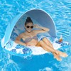 COOLCOOLDEE Pool Float with Canopy for Adults - XL Inflatable