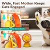 Monotre Interactive Cat Treat Dispenser, 2-in-1 Slow Feeder & Wand,