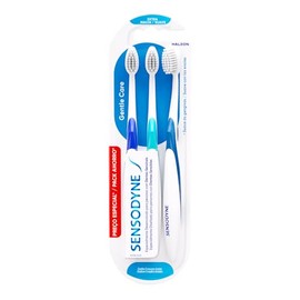 Sensodyne Cepillo de Dientes para Dientes Sensibles Cuidado Delicado, Suave, 3 Unidades