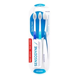 Sensodyne Cepillo de Dientes para Dientes Sensibles Cuidado Delicado, Suave, 3 Unidades