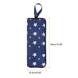 QUARKZMAN Umbrella Bags for Wet Travel Umbrellas Portable Cover Carry Bag Case for Compact Foldable Umbrellas Travel Home Outdoor Star Pattern, Light red