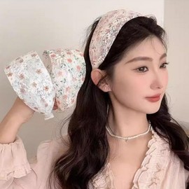 Tiny Floral Wide Classic Headband for Cleansing Headband Green 2ea